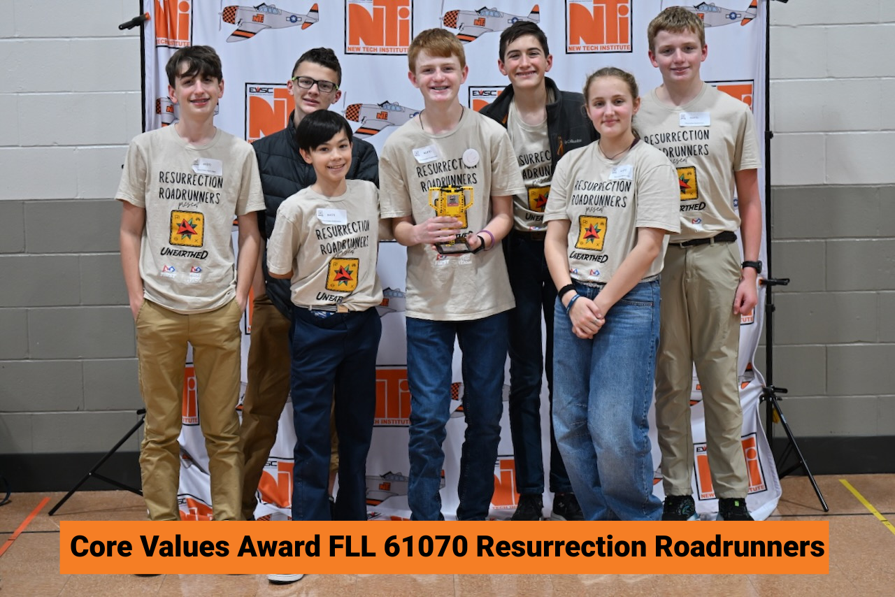 Core Values Award 61070 Resurrection Roadrunners
