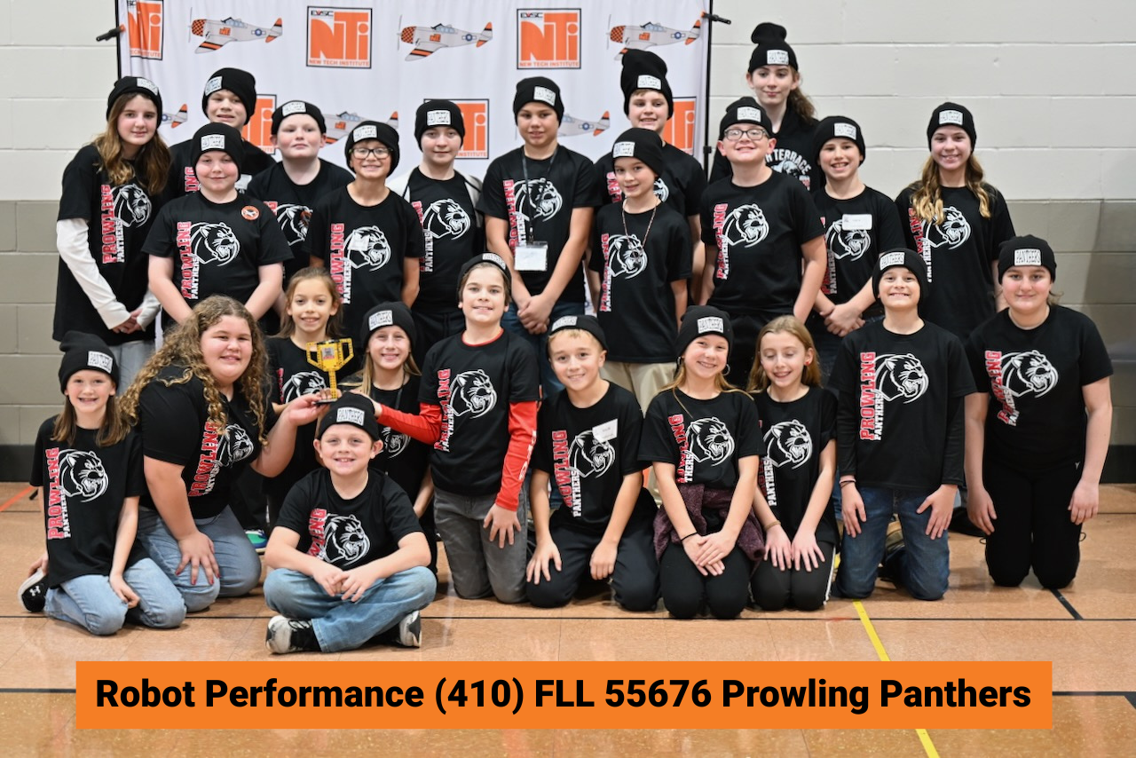 Robot Performance Award FLL 55676 Prowling Panthers